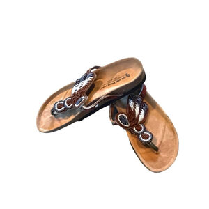 Birkenstock Sol John Leather Beaded Sandals Women's 9.5 10